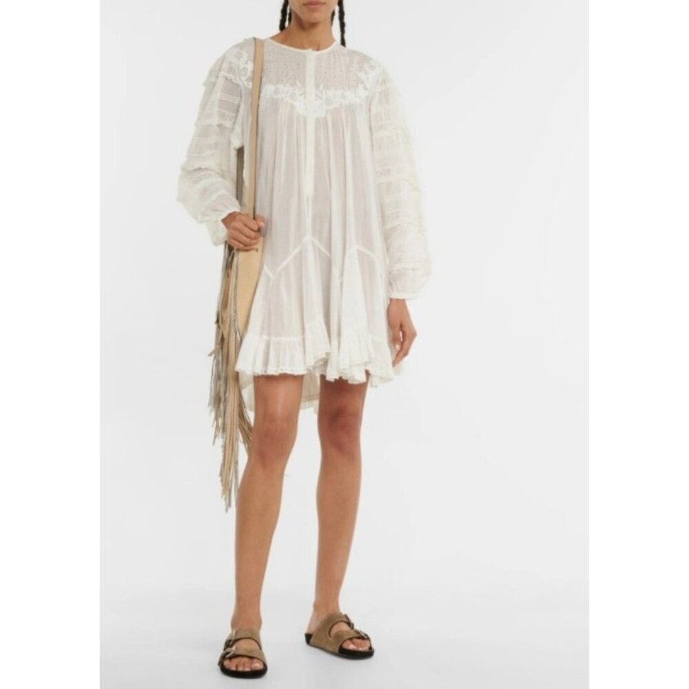 Isabel Marant Suede Studded Slide Sandals Double Buckle Taupe EU 36 - Picture 15 of 15